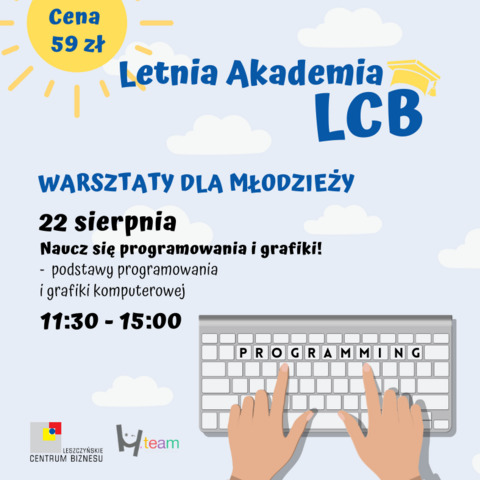Letnia Akademia LCB - warsztaty z programowania i grafiki komputerowej