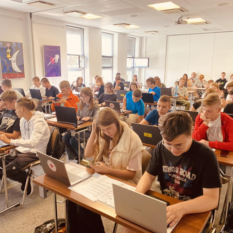 Uczniowie z Ukrainy programują w LCB