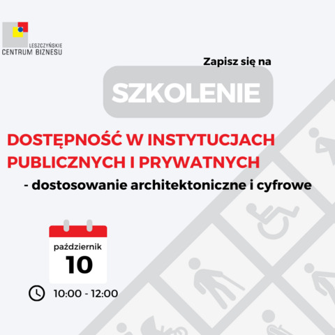 Szkolenie - dostępność w instytucjach publicznych i prywatnych