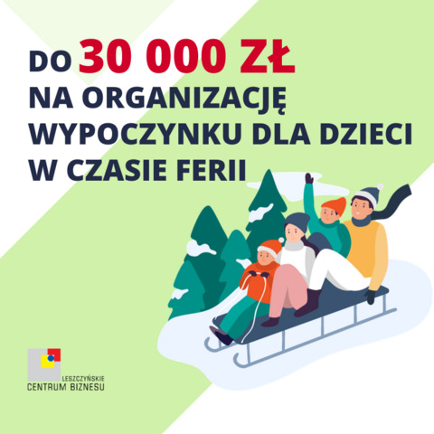 Do 30 000 zł na organizację wypoczynku dla dzieci w czasie ferii