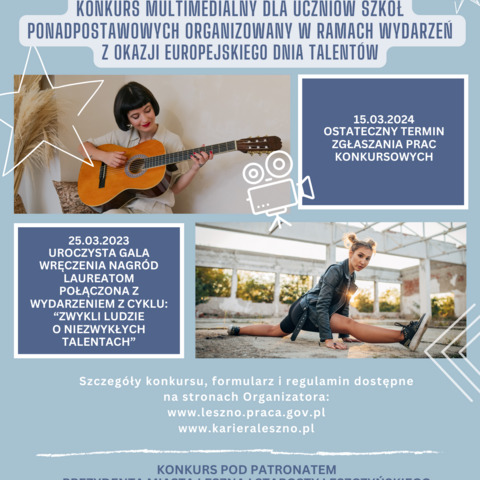 Konkurs multimedialny dla uczniów szkół ponadpodstawowych