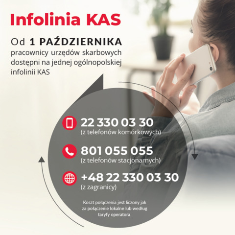 Jedna ogólnopolska infolinia KAS