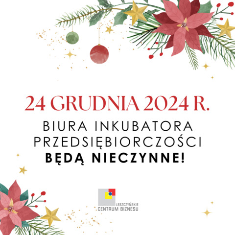 24 grudnia nasze biura nieczynne