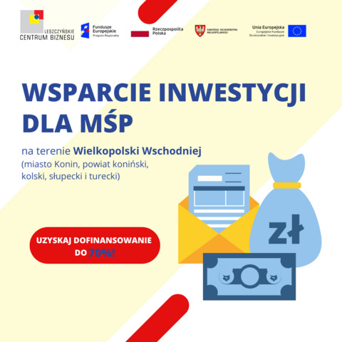 Wsparcie inwestycji dla MŚP