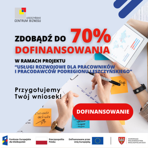 Zdobądź do 70% dofinansowania na usługi rozwojowe!