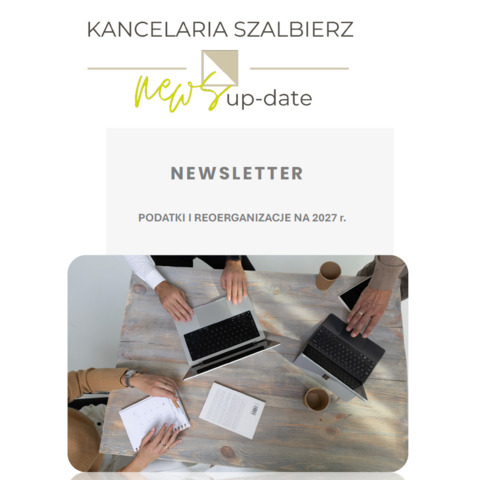 Newsletter prawno-podatkowy