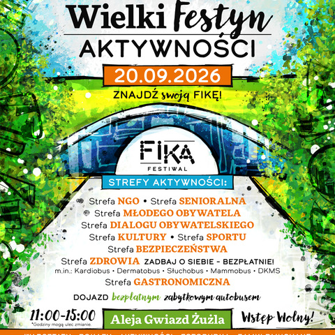 Zapraszamy na Festiwal Inicjatyw Kooperacji i Aktywności FIKA